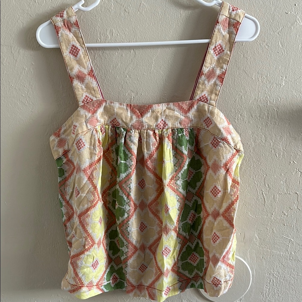 Anthropologie Multicolor Patterned Women's Top